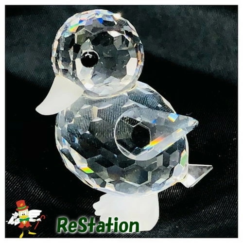 【中古】スワロフスキー 2006年 置物アヒル スタンディングダック012728　art7666