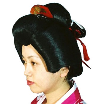 コスプレ 仮装 本格かつら つぶし島田 【 コスプレ 衣装 ハロウィン パーティーグッズ かぶりもの ウィッグ かつら ハロウィン 衣装 変装グッズ 髪の毛 カツラ 和風 プチ仮装 時代劇 】