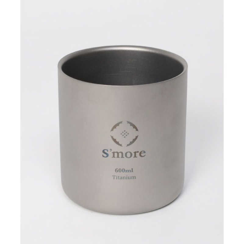 SMORE　Titanium Double Cup 600 二重構造 チタンカップ(600mL) SMOrsUT001DCa600slv　SMOrsUT001DCa600slv