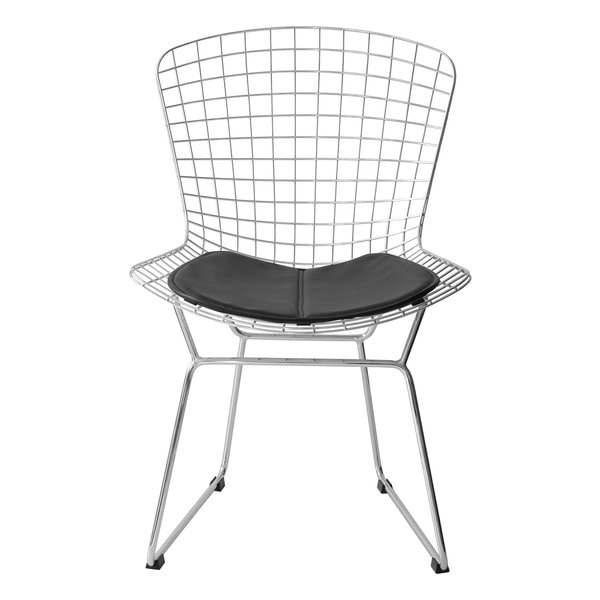 ハリー・ベルトイア ワイヤーチェア リビングチェア/デザイナーズチェア/ブラック PCK-022N ブラック