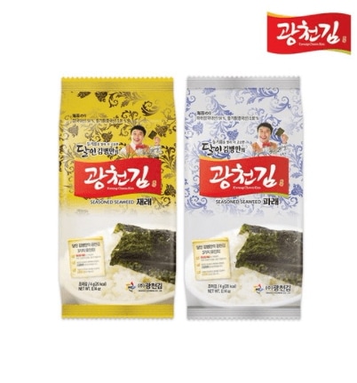 温泉金達人キムビョンマンの（在来+グリーン）お弁当海苔4gx48ea