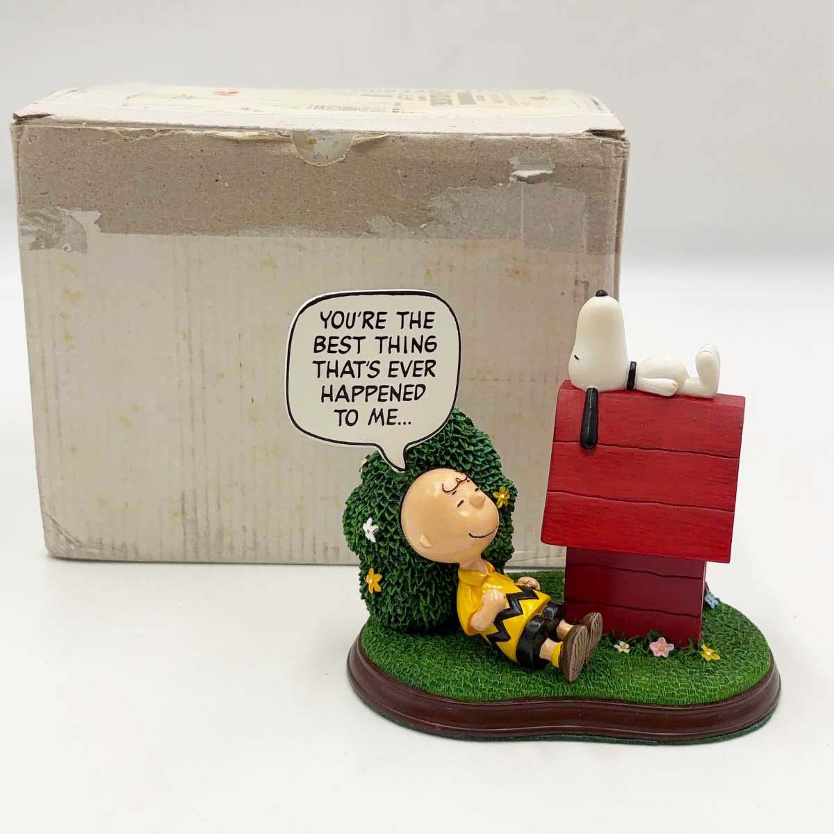 【中古・未使用品】DANBURY MINT ダンバリーミント スヌーピー YOU’RE THE BEST フィギュア ベストフレンズ チャーリー・ブラウン ウッドストック 高さ11cm PEANUTS