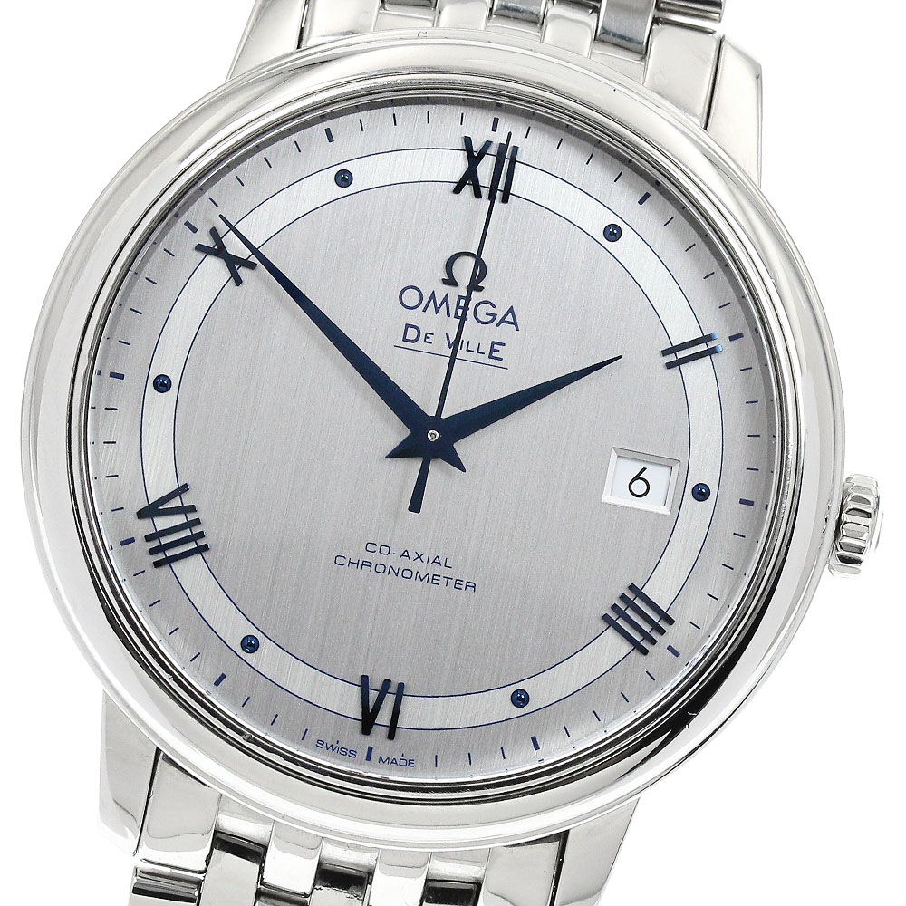 オメガ OMEGA 424.10.40.20.02.001 デビル コーアクシャル デイト 自動巻き メンズ 保証書付き_904369【中古】