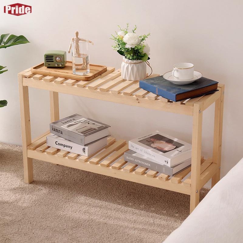 お値下げしました原木 フラワースタンド 園芸ラック 2段 80x25x50cm 80x35x50cm 80x40x50cm 多用途ラック 収納ラック ナイトテーブル 多用途棚 韓国インテリア