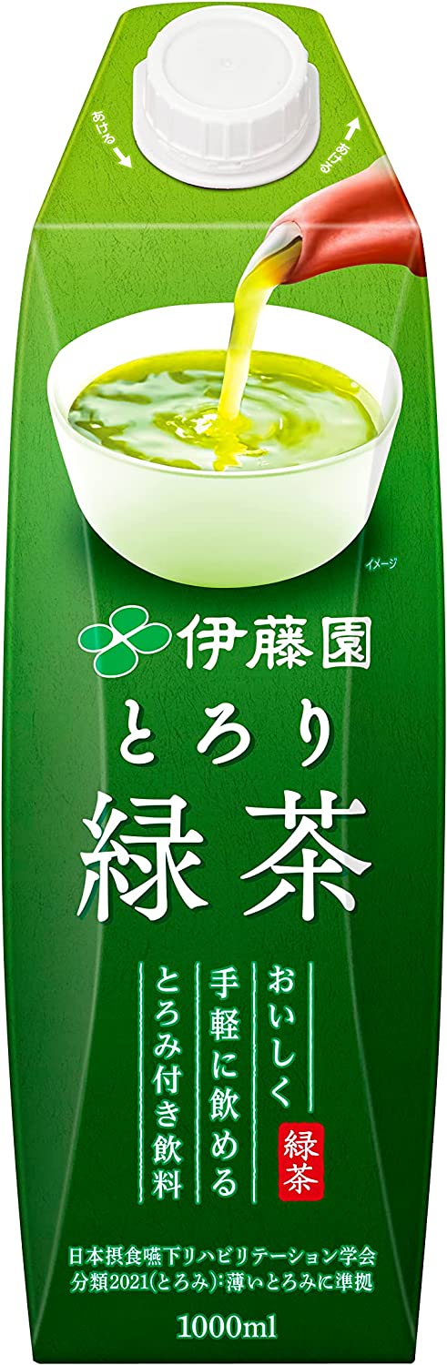 伊藤園 とろり緑茶 紙パック 1000ml 1L4ケース/24本