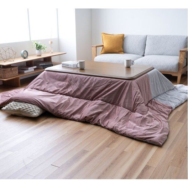 こたつ布団 薄掛 コンビ PK ピンク 約200x250cm