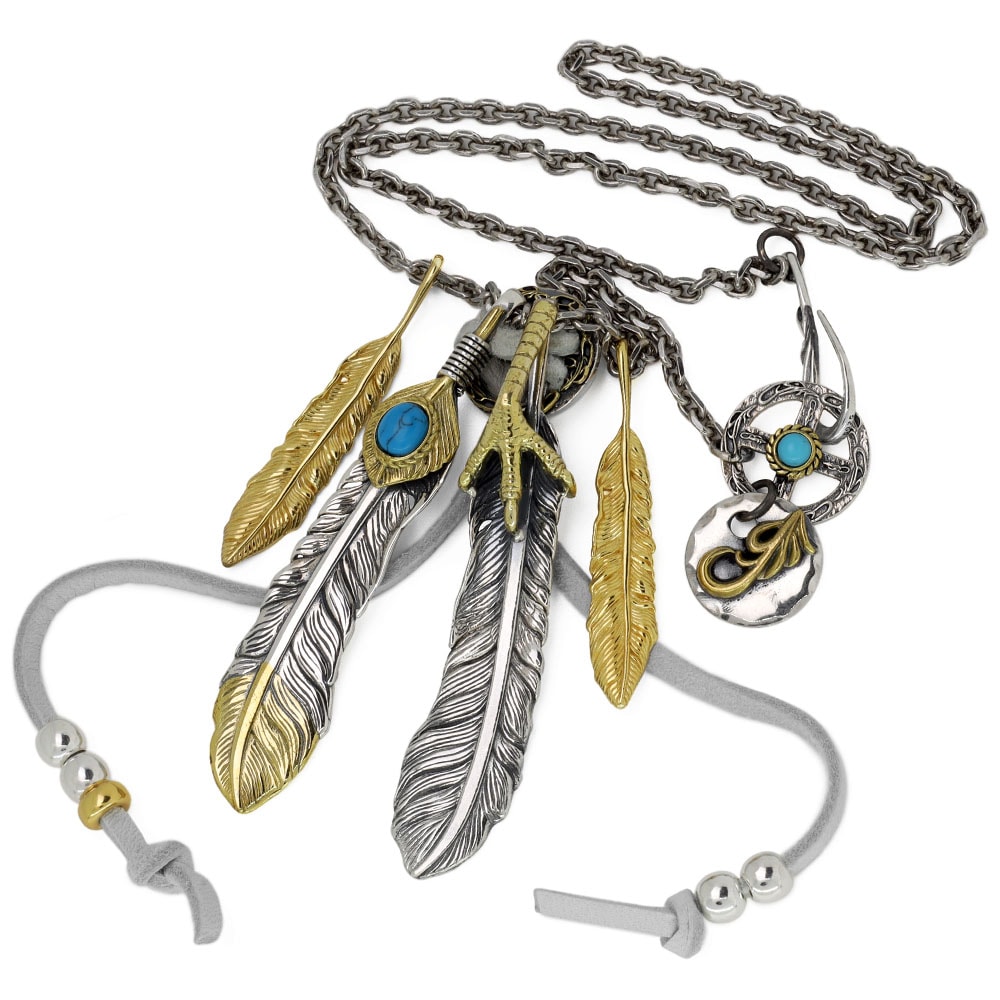 BFF 925 フェザーネックレス カスタム [bffns031]