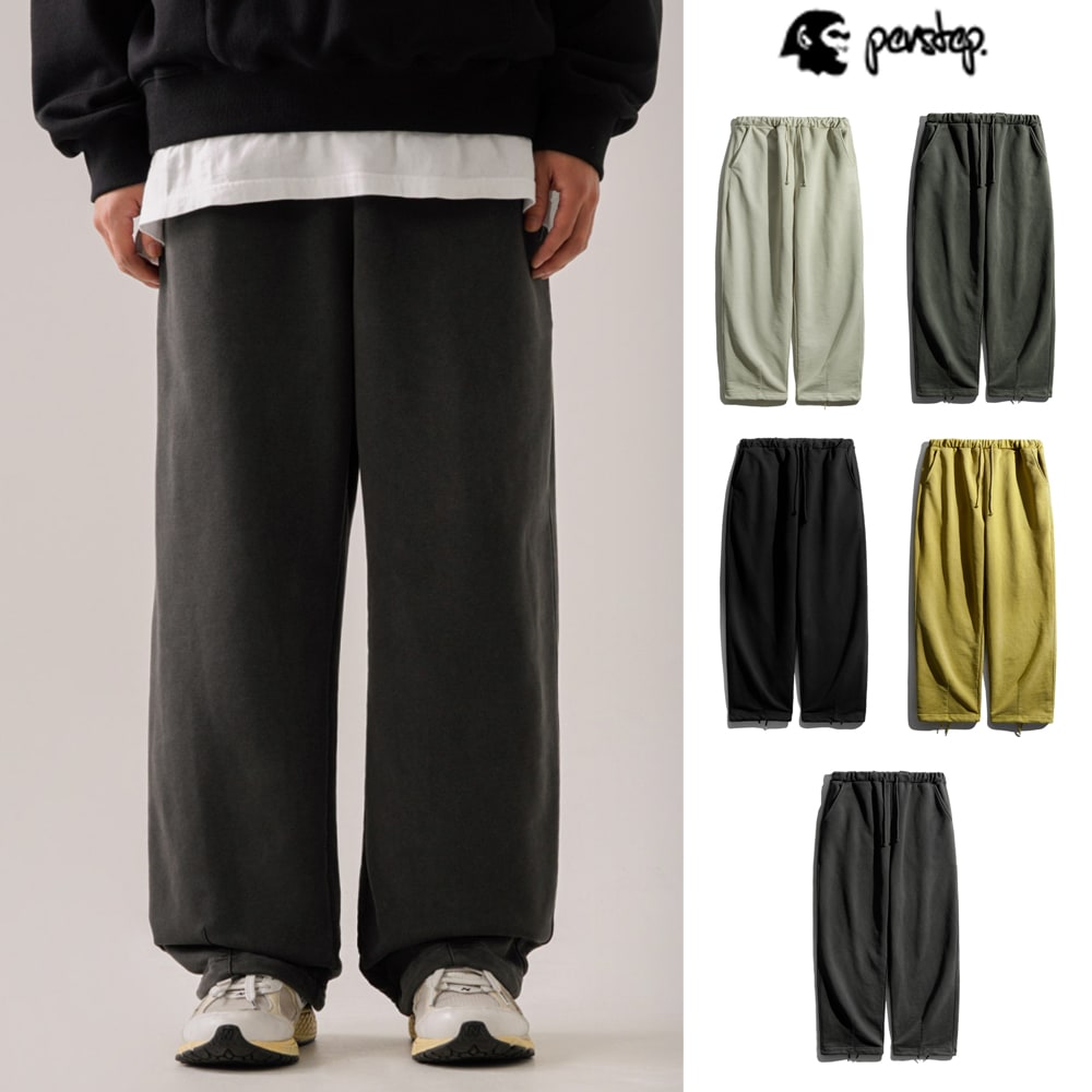 [PERSTEP] Grain pigment wide pants 5,586円