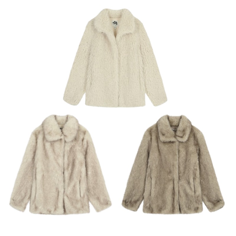 (24FW 新商品) ヘビーミックスファージャケット (3カラー)