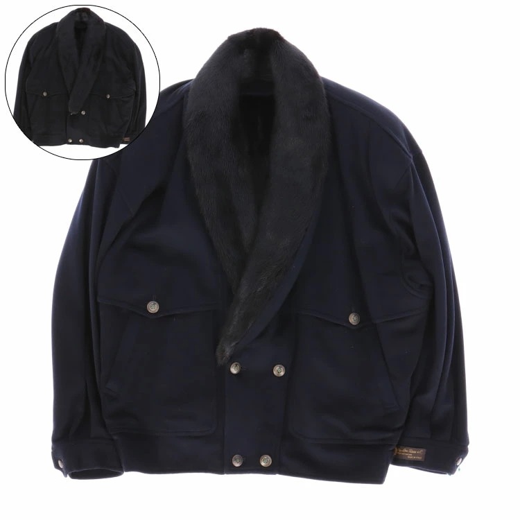 ミンク ファー 襟 ロロピアーナ メンズ ジャケット 送料無料 ギフト プレゼント