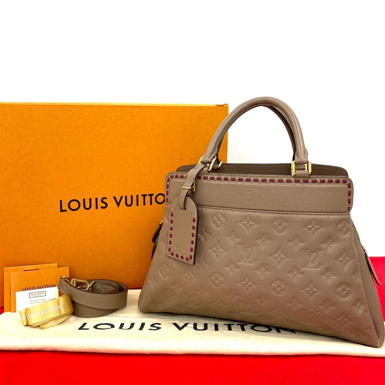 ヴォージュ モノグラムアンプラントショルダーバッグ モノグラムアンプラント ベージュ na1-1