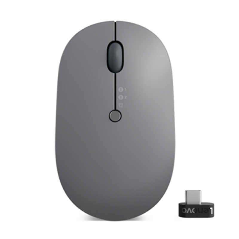 レノボジャパン　Lenovo　マウス Lenovo Go [BlueLED /無線(ワイヤレス) /5ボタン /Bluetooth・USB] グレー　GY51C21211