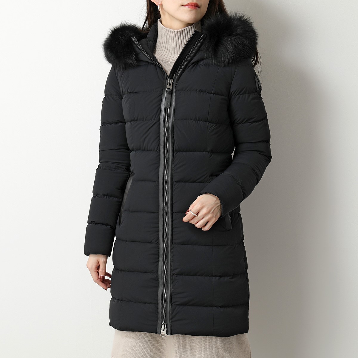 MACKAGE マッカージュ ダウンコート CALLA-BX カーラ レディース ダウンジャケット フーテッド フォックス コヨーテ ラクーン ファー付き ストレッチ 撥水 【ts】