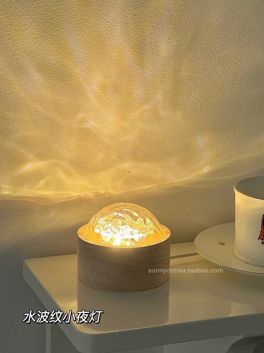 【20点セット】メガ割回転する水の波紋の光のライト写真を撮る投影のライトロマンチックな雰囲気のライトテーブルの小夜のライト