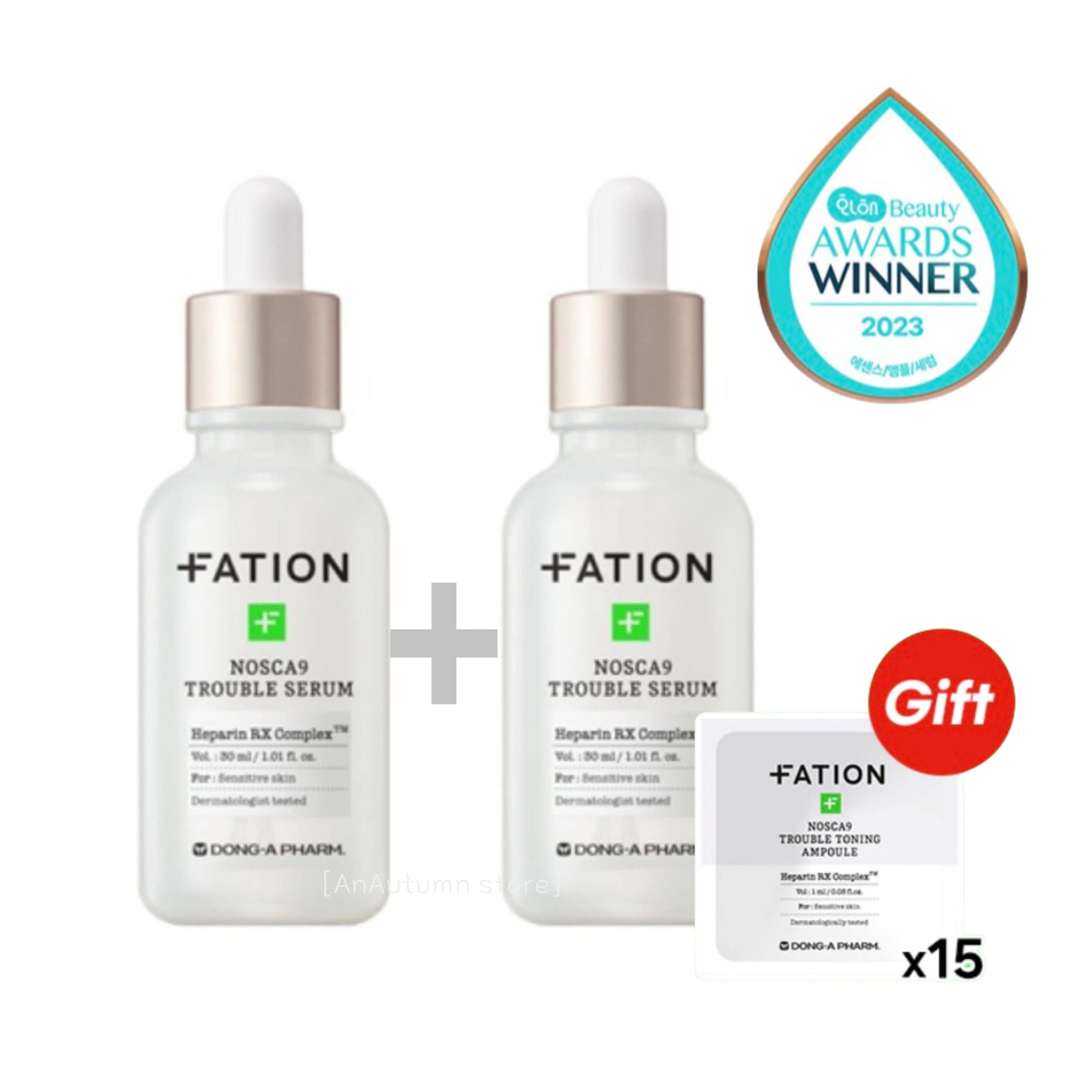 [正規品][1+1]ノースカナイン トラブル セラム 30ml X2セット(痕跡アンプル 本品容量 贈呈)