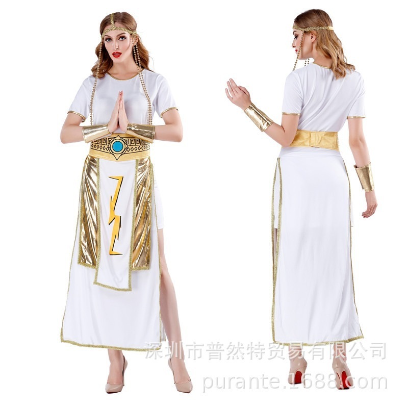 ハロウィンのコスプレエジプトのファラオの衣装王女古代ギリシャの女神エジプトの女王ゼウスのヘラの衣装です