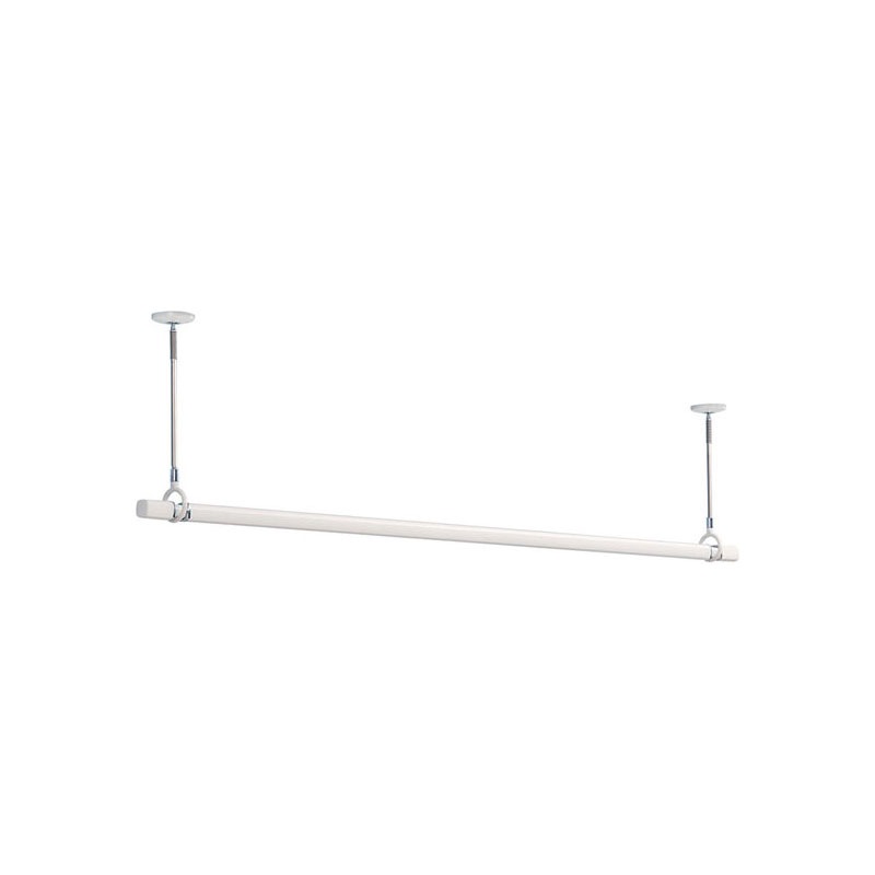 川口技研 QSCS-23-W 室内用物干竿セット(ホワイト)ショートサイズ QSCS23W