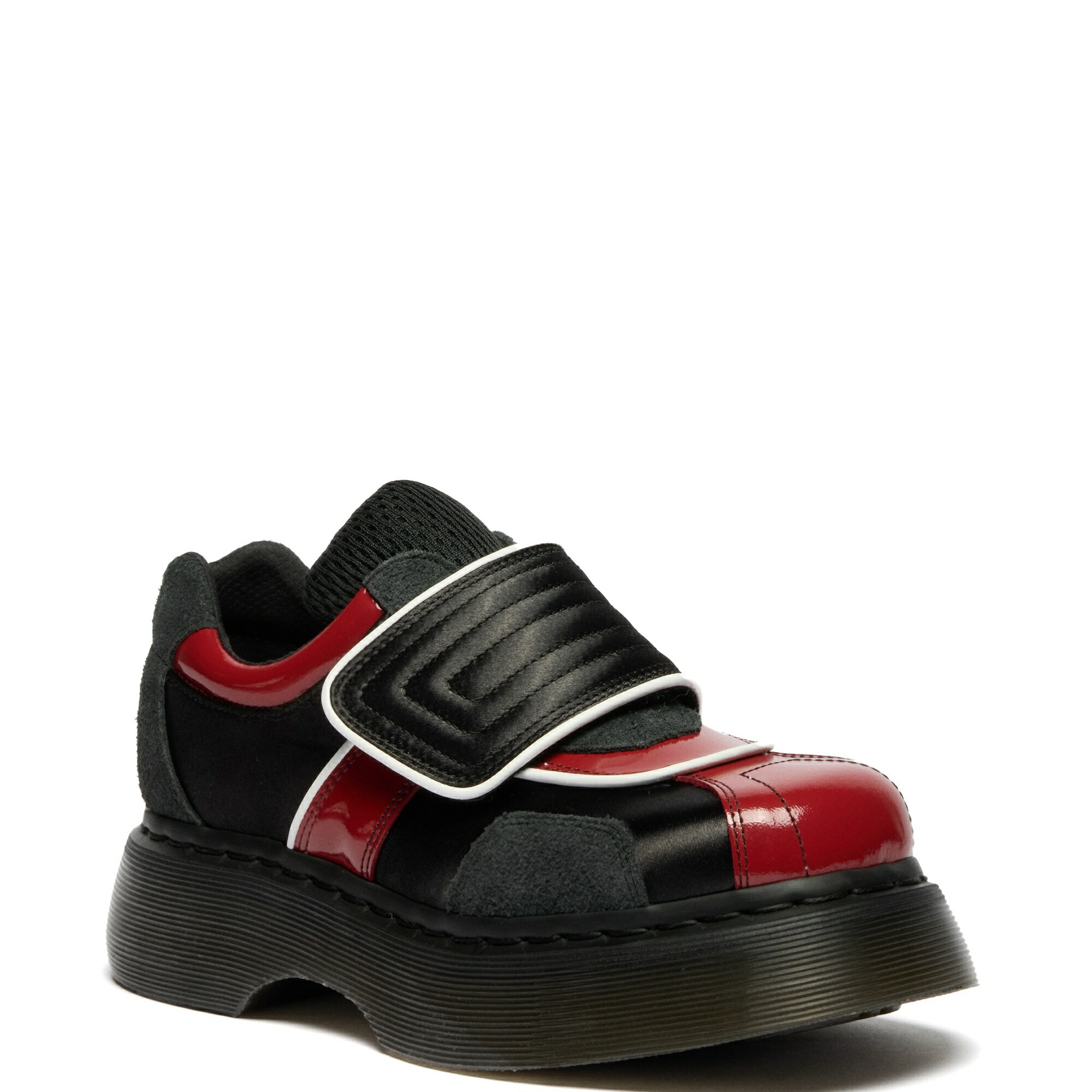 【公式】BUZZ ストラップ シューズ ウィメンズ 靴 BLACK+SCARLET RED 42619001