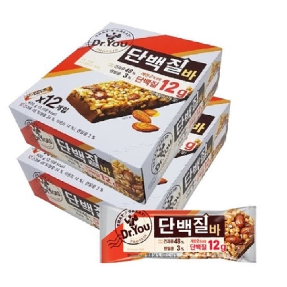 韓国-K MEAL-オリオン ドクターユー タンパク質バー 50g x 24