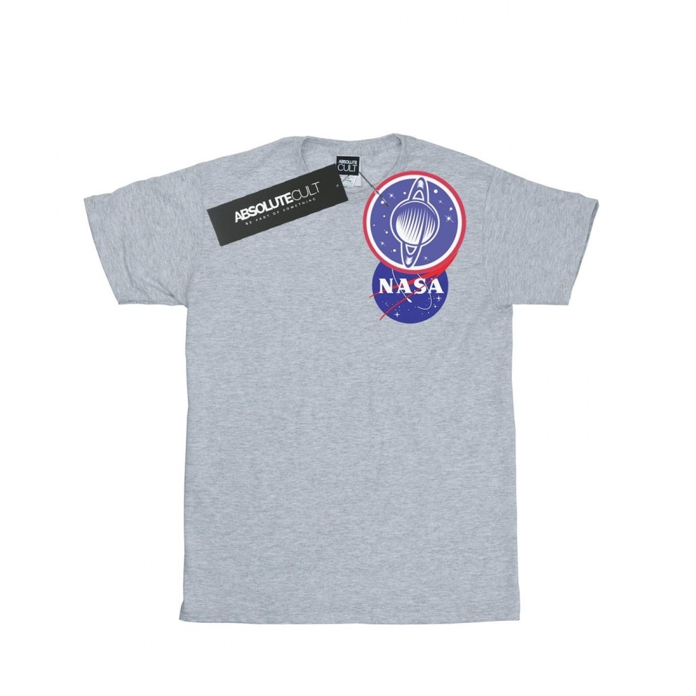 (英国より直送) NASA メンズクラシックインシグニアチェストロゴ Tシャツ
