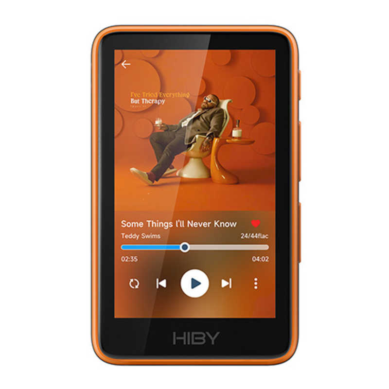 HIBYMUSIC　デジタルオーディオプレイヤー ［ハイレゾ対応］ オレンジ　R1ORANGE