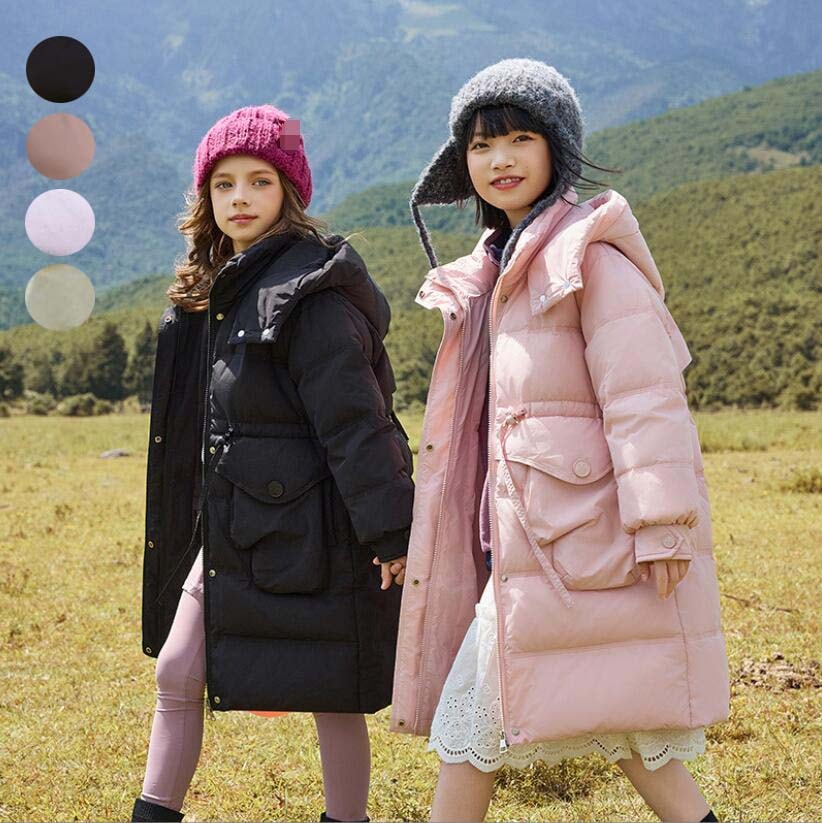 【最安値挑戦】中綿 キッズコート ダウンジャケット ベビー服 ジャケット 中綿コート 秋冬 子供服 ダウンコート 防寒コート キッズダウンコート ロング丈 厚手 フード付き 女の子 男の子 通園 通学