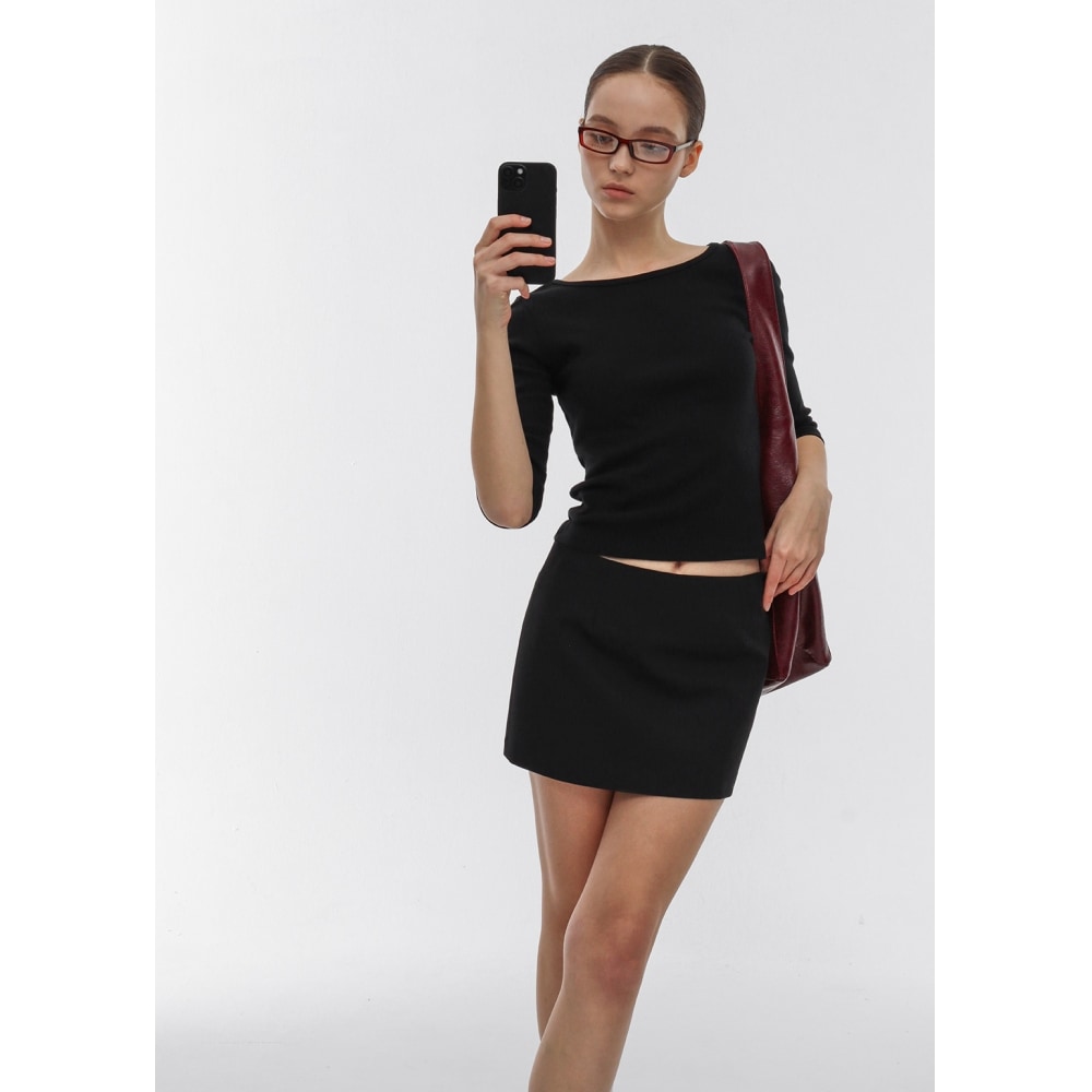 ブラックアップ [春新作] [1000個セール] [B-ベーシック] スタンダードボートネック7ブーツ (2SIZE) 5,074円