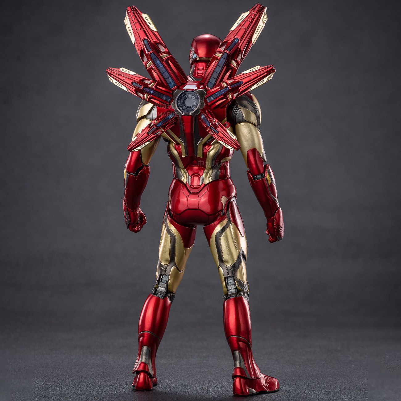 【2737人コレクション】中動mk 852.0十周年漫威発光版納米戦甲アイアンマン手は関節可動を行います