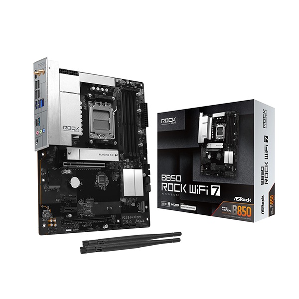 B850 Rock WiFi 7 ブラック マザーボード メーカー直送