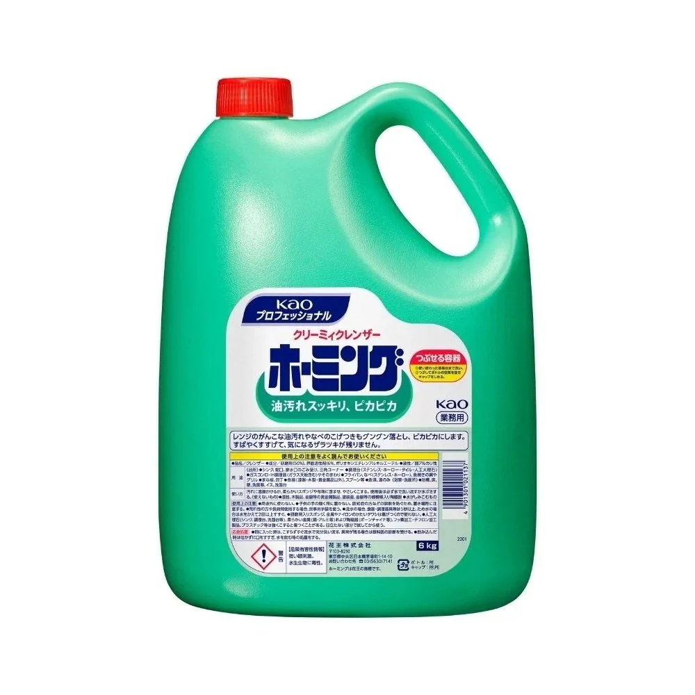 花王　厨房設備用洗浄剤　クリーミィクレンザー　ホーミング　業務用　6kg×3本入ケース販売お徳用
