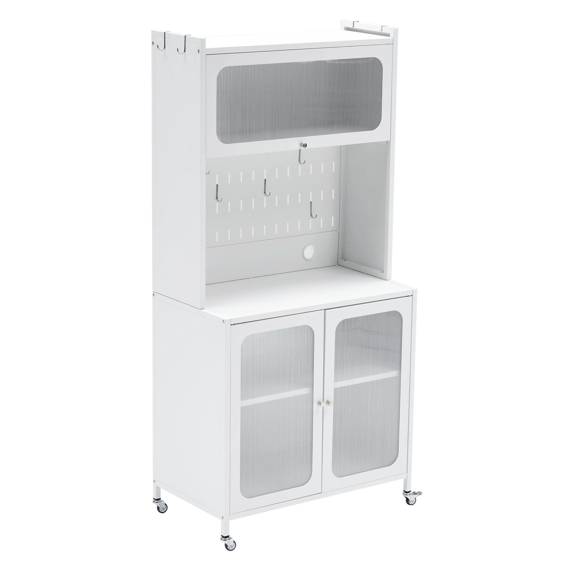 1520食器棚 キッチンカウンター スリム キッチン収納 ガラス扉 キッチンワゴン キッチンボード おしゃれ キッチンキャビネット キッチンストッカー 80cm カップボード レンジ台 収納 棚 ラッ