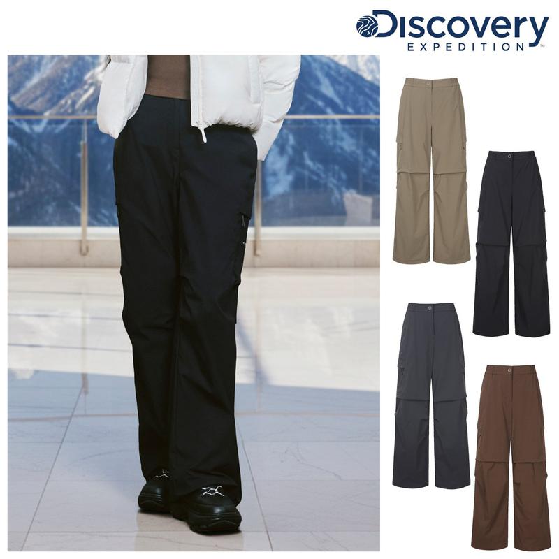 25FW 女性用パラシュート起毛裏地カーゴパンツ DWPT93056