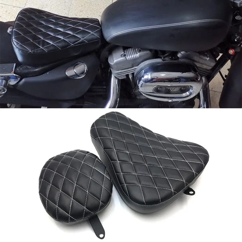 二輪車用リアシートパッド,リアシートプロテクター,8 x l1200 xl883 xl 883 72 48 2004-2019 2016 2017