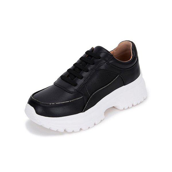 エムケシャ牛革の身長スニーカーブラック516523308AA