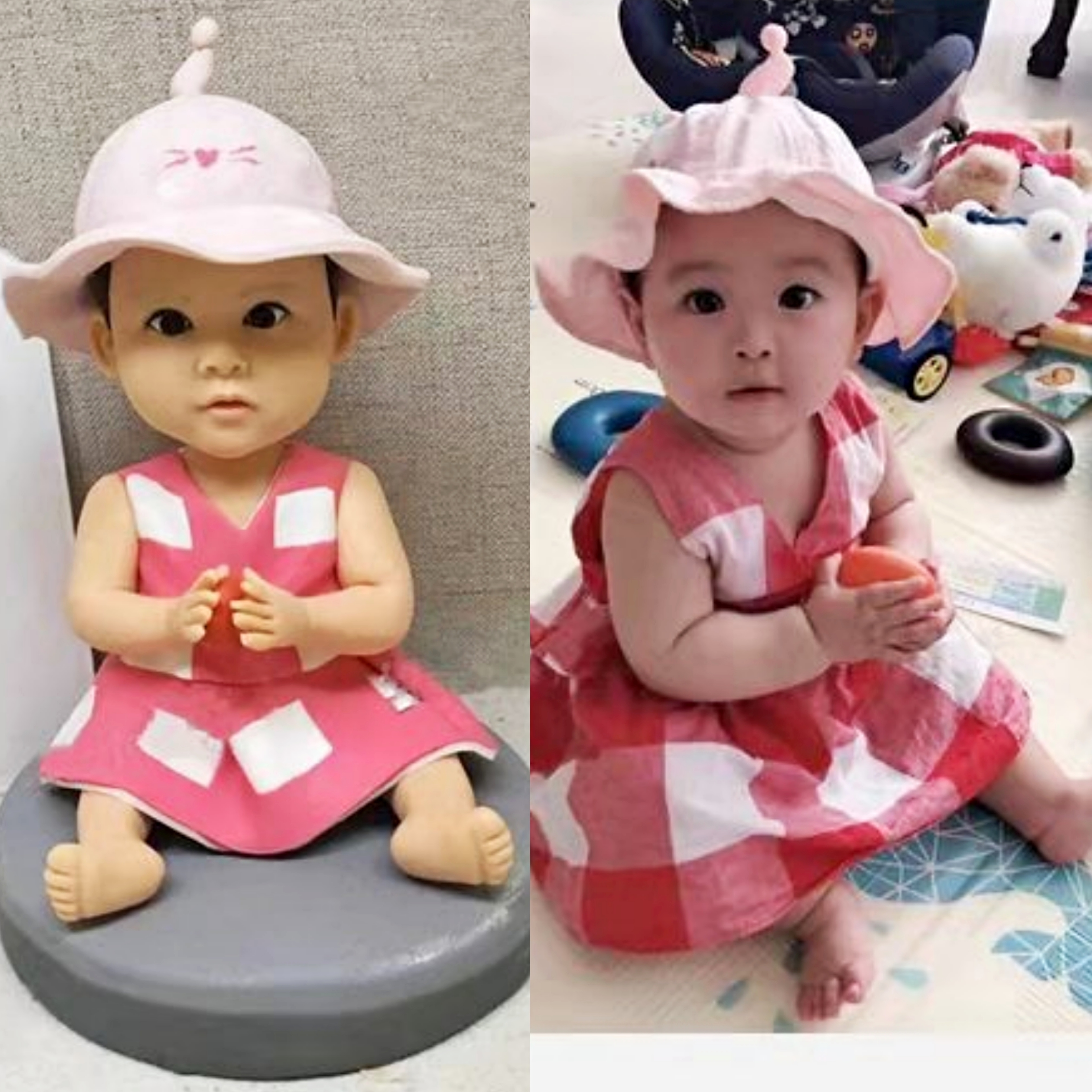 【オーダーメイド】3D肖像画 似顔絵 写真 人形 フィギュア 誕生日 ベビー 赤ちゃん キッズ 子供 幼児 出産祝い