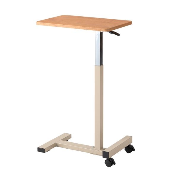 昇降サイドテーブル ナチュラル 約W48xD30xH60-95cm