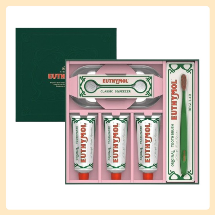 ユシモール王室ギフトセット ( 歯磨き粉 106g * 3 + 歯ブラシ + スクイザー + トレイ ) 4,166円