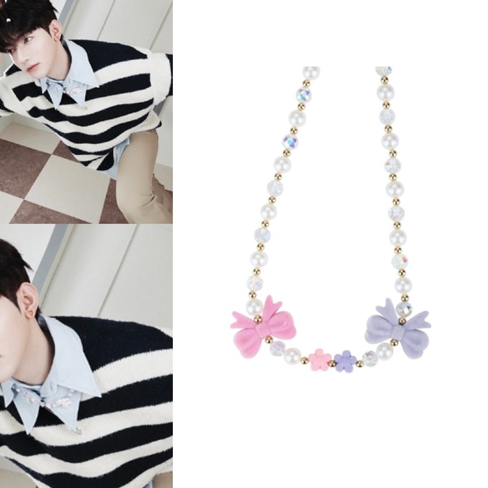 【ZB1 zhanghao着用】 BABY RIBBON CHOKER