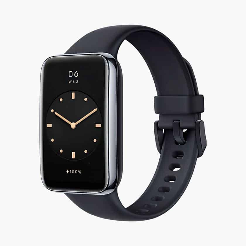 【クリアケース付き＋本体箱軽度破れあり】xiaomi band 7 pro 黒色　日本語対応　グローバル版(商品の仕様として国内版と中身は同じです)　Alexa対応スマートウォッチ本体