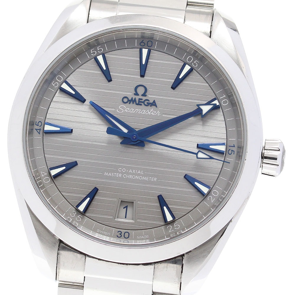 オメガ OMEGA 220.10.41.21.06.001 シーマスター アクアテラ コーアクシャル マスター クロノメーター 自動巻き メンズ 保証書付き_843876【中古】