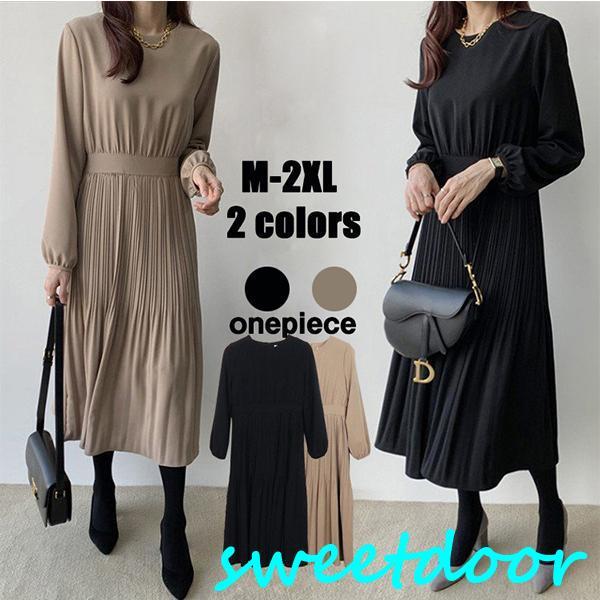 ワンピース レディース 40代 ワンピース きれいめ マキシワンピース 長袖 無地 ゆったり 通勤 結婚式 お出かけ 旅行 大人 30代 冬