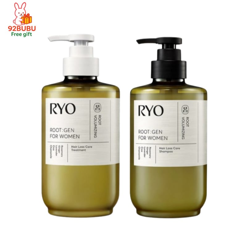 [ ヘアトニックセット 韓国人気]ルートジェン性用ヘアケア セット シャンプー + トリートメント各 353ml/脱毛ケア/スカルプケア/ダメージヘア/ノンシリコン/髪 ボリューム/韓国人気