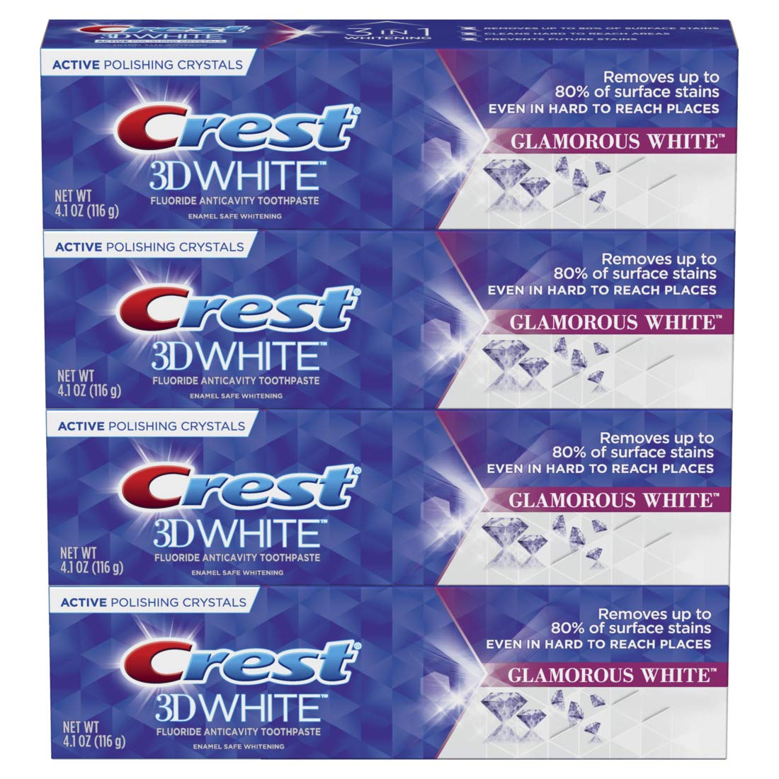 Crest Toothpaste 3D White Glamorous White 4.1oz (4