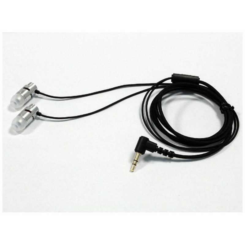 ナガオカ　イヤホン カナル型 シルバー [φ3.5mm ミニプラグ]　R1 SV