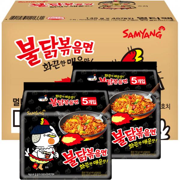 三養プルダックポックンミョン 袋入りラーメン 140g 삼양 불닭볶음면 봉지라면 140g