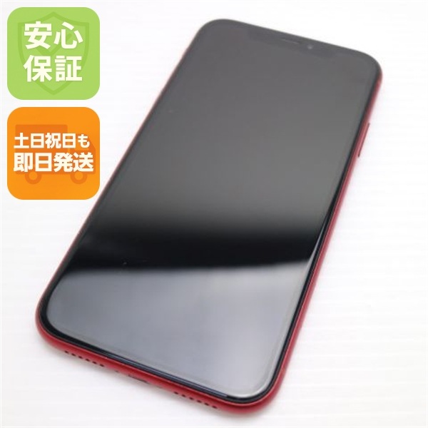 超美品 SIMフリー iPhoneXR 64GB レッド RED Apple 97