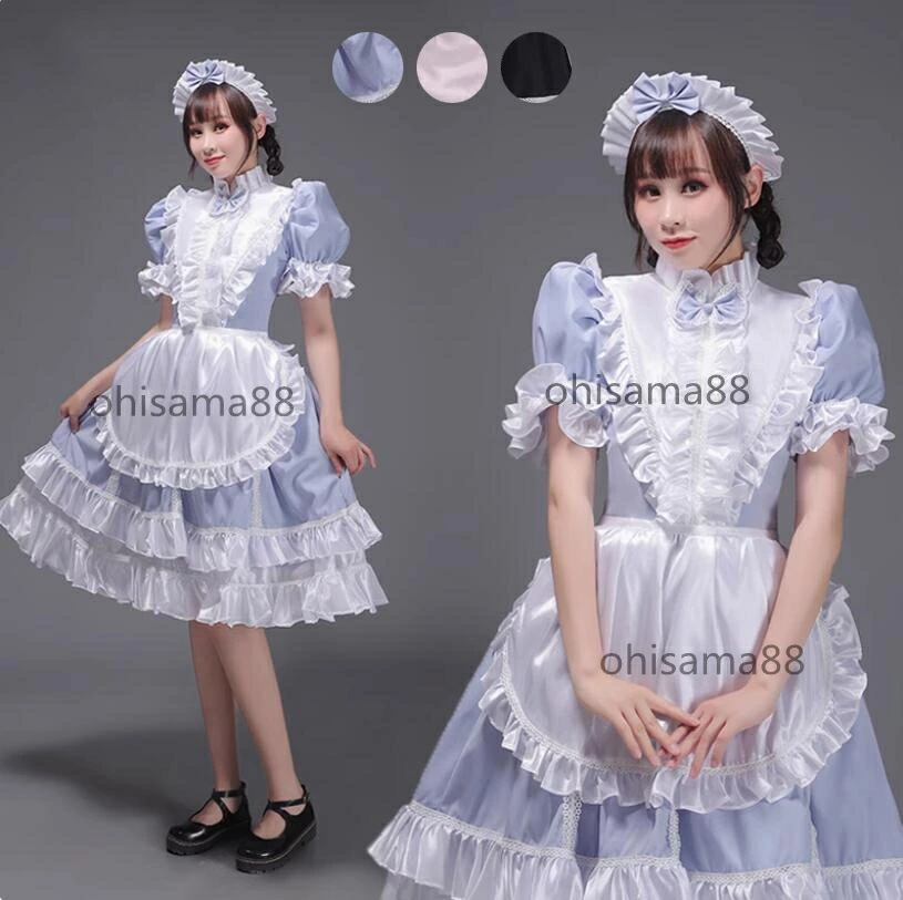 ラストチャンスメイド服 可愛い ヨーロッパ風ドレス メイドドレス 短袖 平民 プリンセスドレス 文化祭 学園祭 ステージ衣装 パーティードレス 演劇 中世貴族風 華やか お姫様ワンピース オペラ声楽