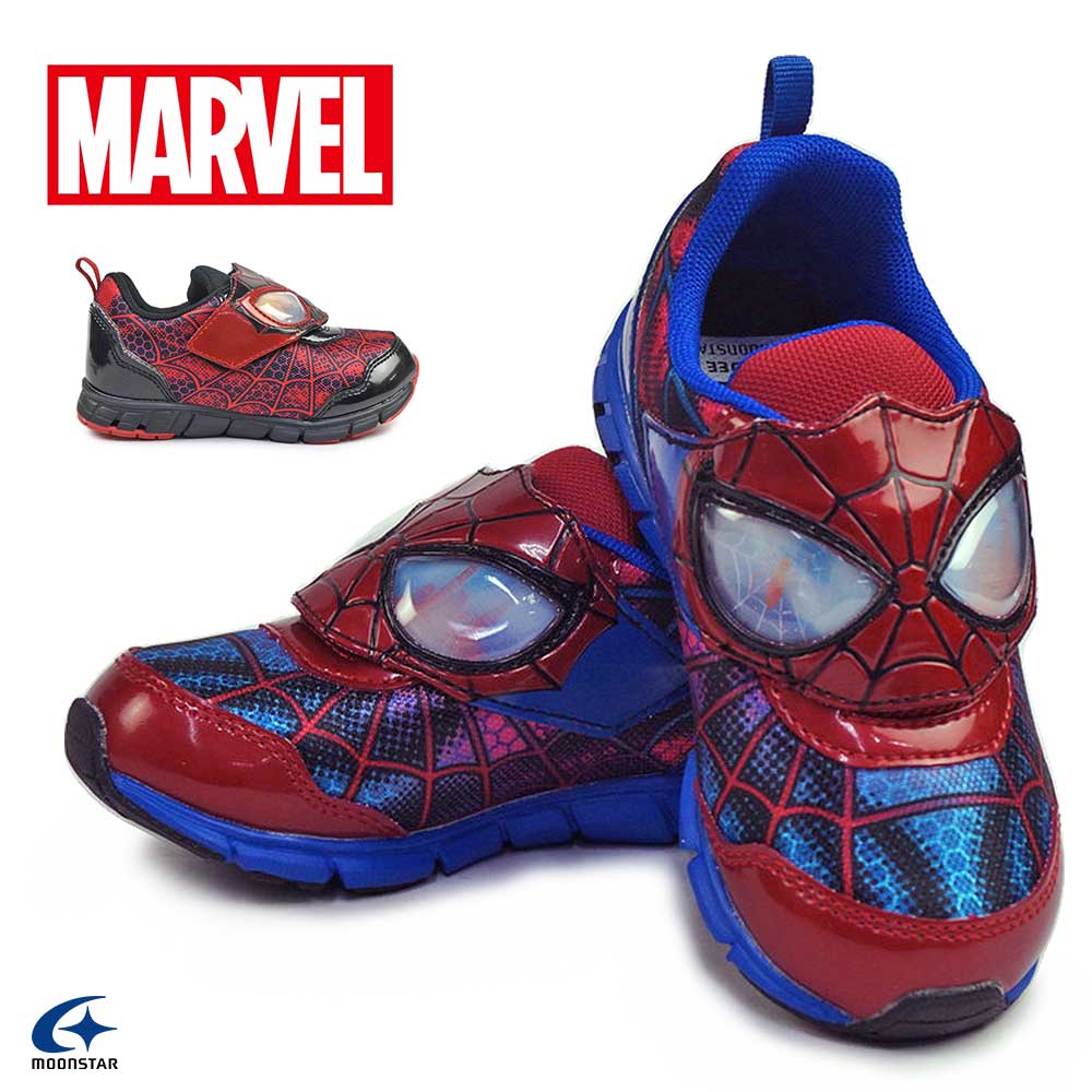 マーベル MV 030 スパイダーマン 子供靴 抗菌 男の子 キッズ スニーカー