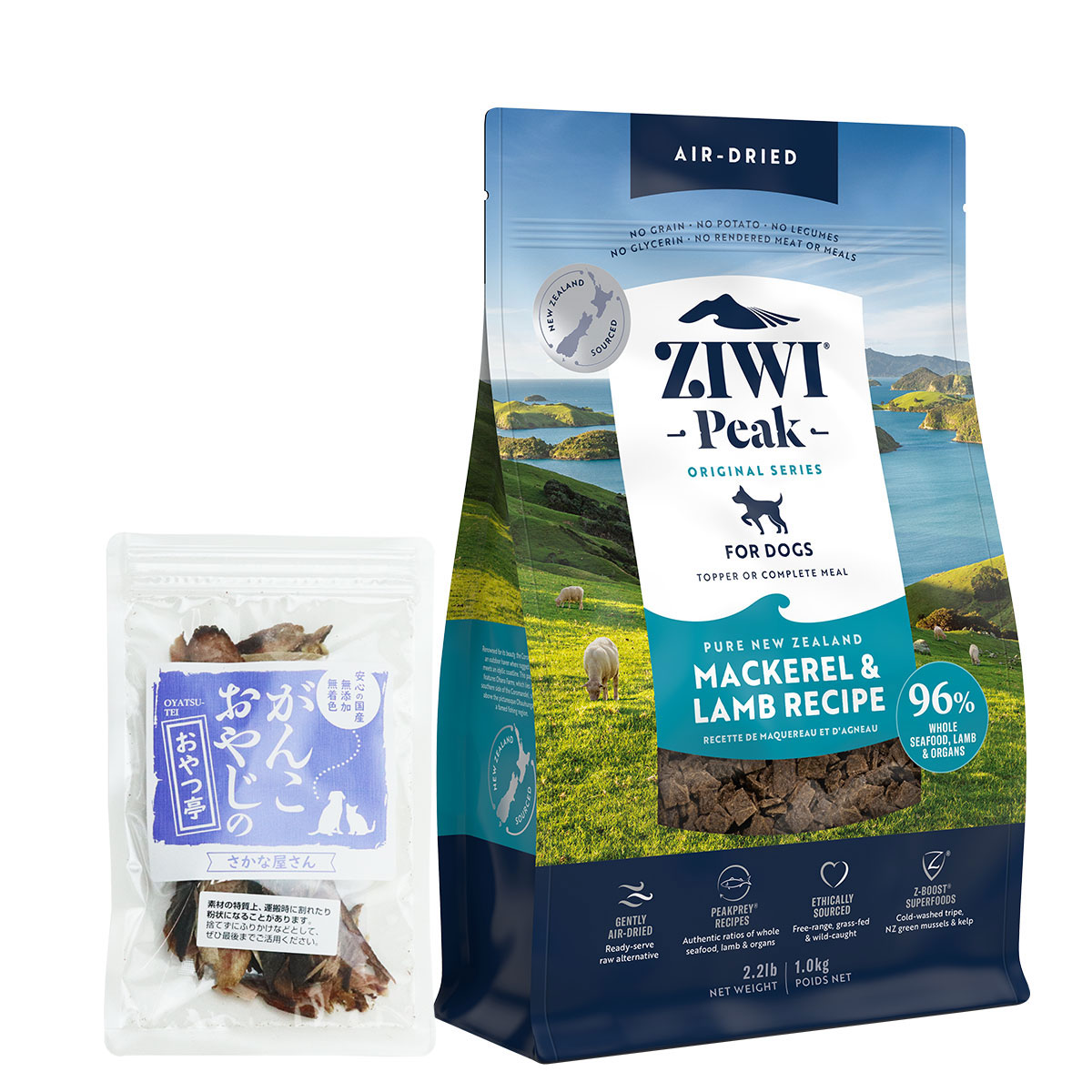 エアドライ ドッグフード マッカロー＆ラム 1kg 【お試し国産お魚おやつ約20g付き】