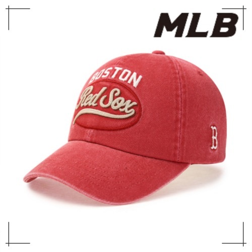 MLB公式正規品 キャップ Varsity Vintage Cultural Stitching Stretch Ball Cap BOS (D.Red)